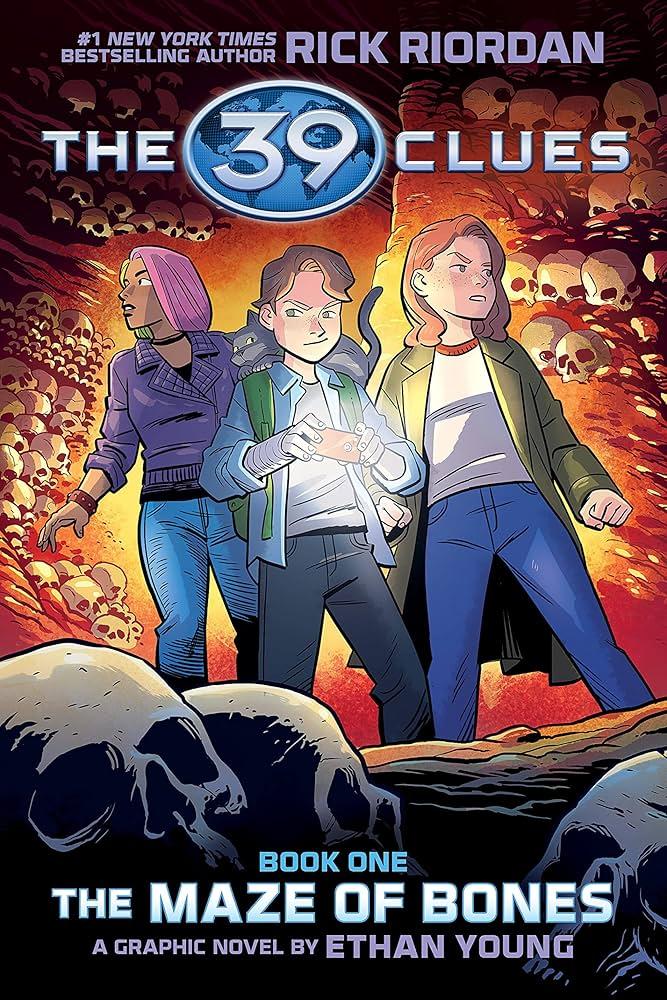 cover of the book "39 Clues The Maze of Bones", the graphic novel